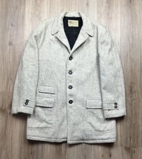 Hercules Fieldmaster Outerwear Sears Vintage Tailored Grey Wool Coat Medium Men