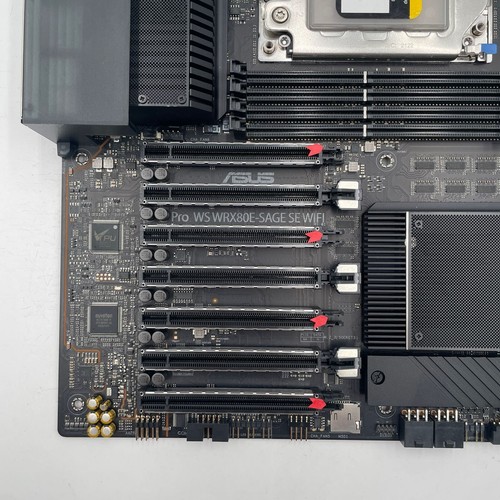 ASUS Pro WS WRX80E-SAGE SE WiFi II AMD SWRX8 DDR4 ExtendedATX Motherboard - READ - Picture 3 of 13