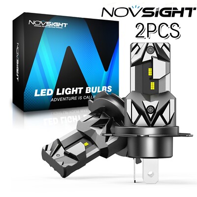 2pcs NOVSIGHT H4 LED Headlight Bulbs Kit 6500K Bright High Low Beam Lamp 16000LM
