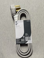 Utilitech 3-Prong Dryer Power Cord 6-ft Gray 30AMP AWG 10/3 0148708