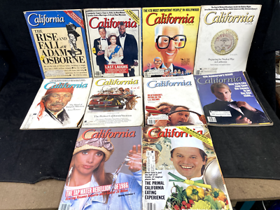 CALIFORNIA MAGAZINE, LOT OF 10, 1983-1987 | eBay