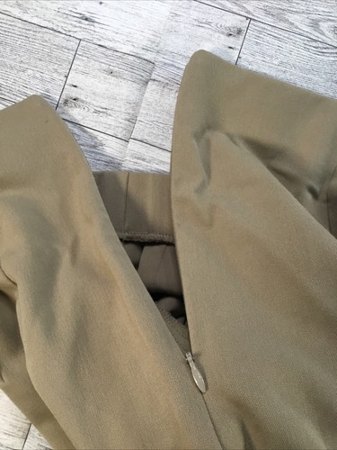 J M Collections Pants Women's 14 Beige Dress High Waist Pleated Cottagecore zip - Picture 9 of 9