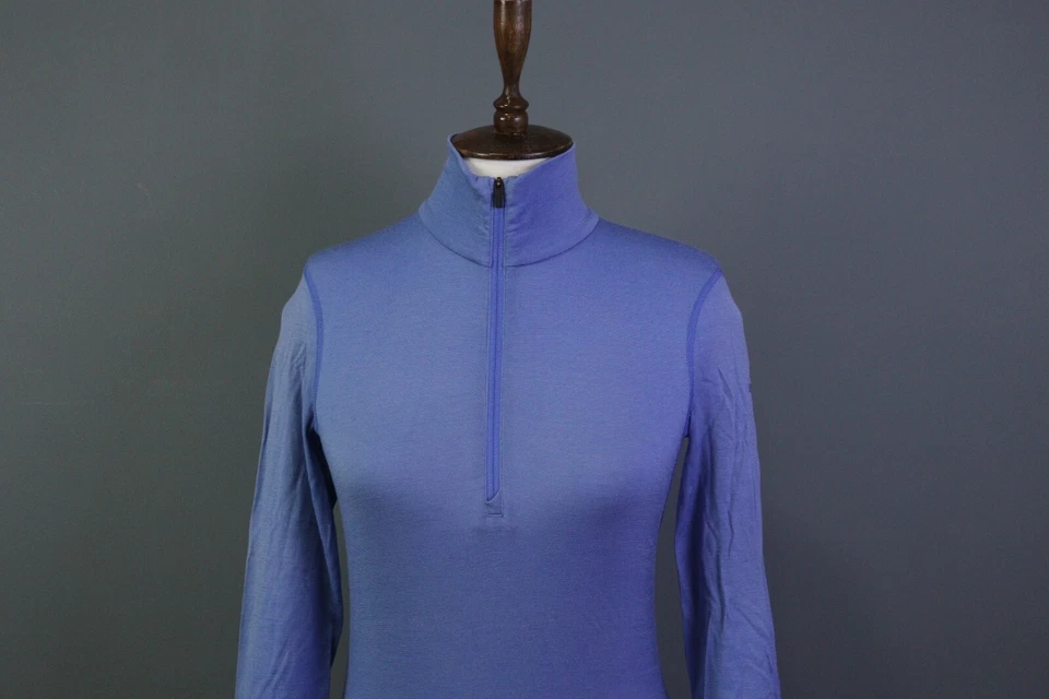 Icebreaker Bodyfit 200 Ligero 1/4 Cremallera Lana Merino Top Capa Base Talla S Foto 2 de 4