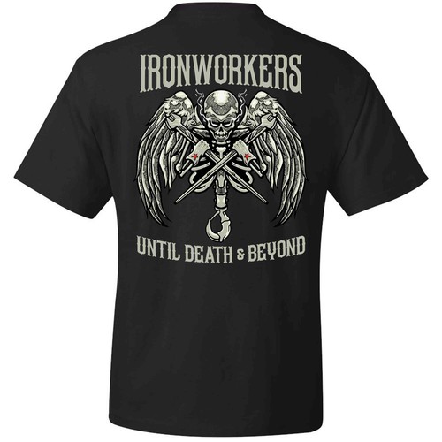 IRONWORKER T-SHIRT | SCHWEISSSER T-SHIRT| BLAUER KRAGEN T-SHIRT| IRONWORKER GEAR | - Bild 1 von 2