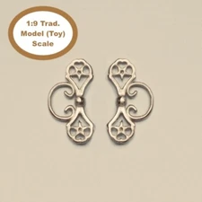 HORSING AROUND Traditional 1:9 Scale BAROQUE STAR FULL CHEEK SNAFFLE BIT Silver