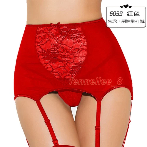 Women Sexy Lingerie Garter Belts Stocking High Waist Lace Suspender Sock Set Hot - Bild 10 von 32
