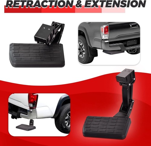 PT392-35100 Rear Bed Step Tail Back Step, Folding Truck Step Bumper Tailgate - Picture 3 of 7