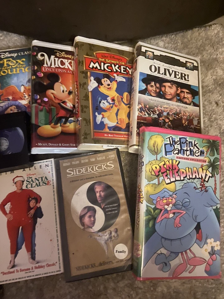 Lot of 9 Classic Childrens Family VHS Disney Pink Panther Shrek Santa Clause 2 - Image 3 of 3