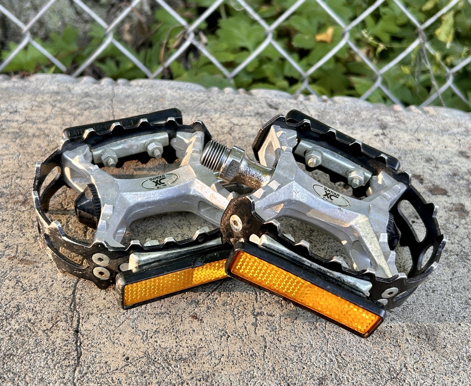 Suntour XC II Pedals Bear Trap Vintage Mountain Bike MTB Old School BMX