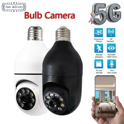 E27 Security IP Camera Light Bulb WiFi 1080P Smart Home Surveillance PTZ IR Cam