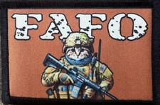 FAFO Toppa morale gatto tattico ESERCITO gancio militare USA