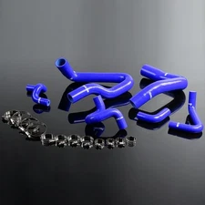 Silicone Radiator Hose Piping Kit Fit For 1986-1993 Mustang GT LX Cobra 5.0 Blue