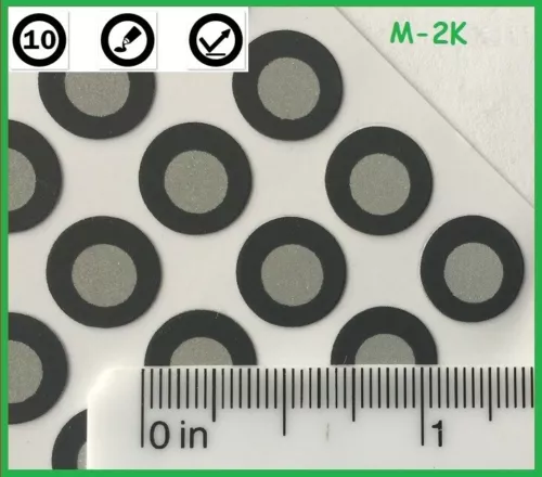Positioning Targets for 3D Scanning M-2K, Reflective, Black Contour, overnight