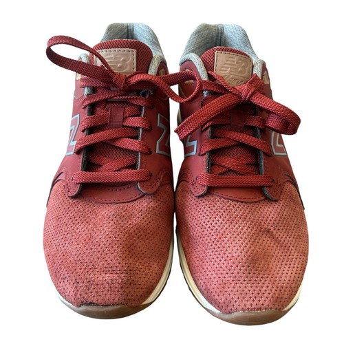 New Balance 1550 Revlite Sneakers Mens 7.5 Red Clay Suede Low Top Athleisure - Picture 7 of 13