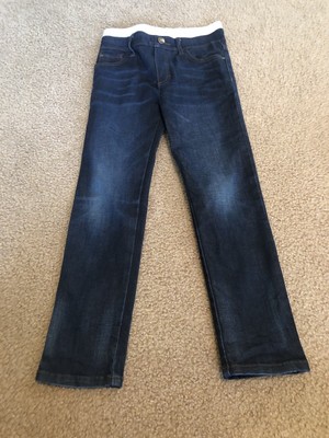 Tate Boys Blue Jeans 7 Drawstring Waist 