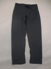 ZELLA Size S Womens Black Stretch Pull On Athletic Workout Cropped Leggings 391