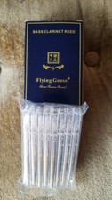 Bass Clarinet Reeds cut by flexible grade of cane pack of 10 Surprise FREE Gift