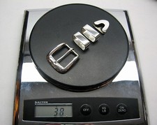 Sterling silver 925 buckle 4 piece set 38 g w/Genuine Lizard-1-1/4 to 1"belt USA