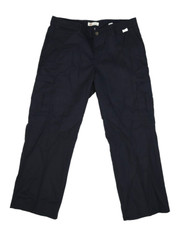 Dickies Premium Relaxed Straight Cargo Pants Navy Blue Uniform Womens 12/37U