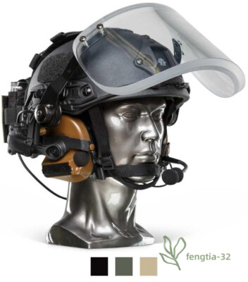 Tactical Headset & Face Mask Aramid Fiber Bulletproof Helmet | NIJ