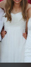 White Graduation Dress Size Small Worn Once
