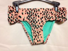 Bar III Printed Hipster Bikini Bottom M Peach NWOT