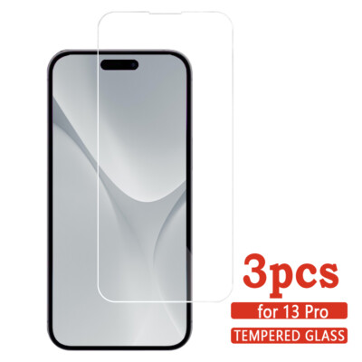 3Pcs HD Clear Tempered Glass Screen For Apple iPhone 13/13Pro/13ProMax