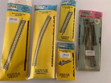 VINTAGE ATLAS MODEL RAILROAD TRAIN TRACKS HO 18 Pieces Switch In Package