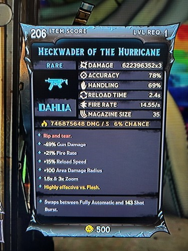 PS/XBOX/PC Tiny Tina's Wonderlands MODDED GEAR ASCENDED MODS GOD LEVEL 1 + 40 🔥 - Picture 58 of 147