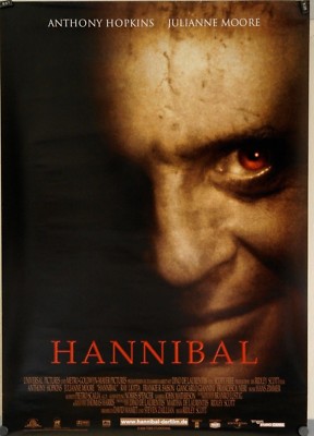 G206 Kinoplakat - HANNIBAL (2001) Anthony Hopkins, Julianne Moore GEROLLT