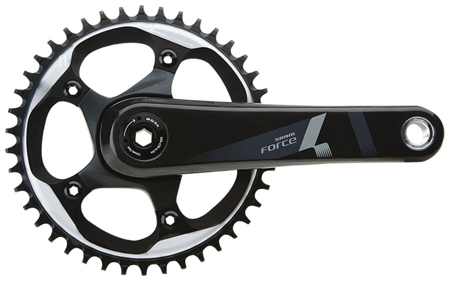 Шатуны SRAM Force 1, 175 мм, 10/11 скоростей, 42 зуба, 110 BCD, шпиндель BB30/PF30