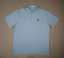 Peter Millar Summer Comfort Shirt Mens Extra Large Blue LACC 123rd US Open Golf
