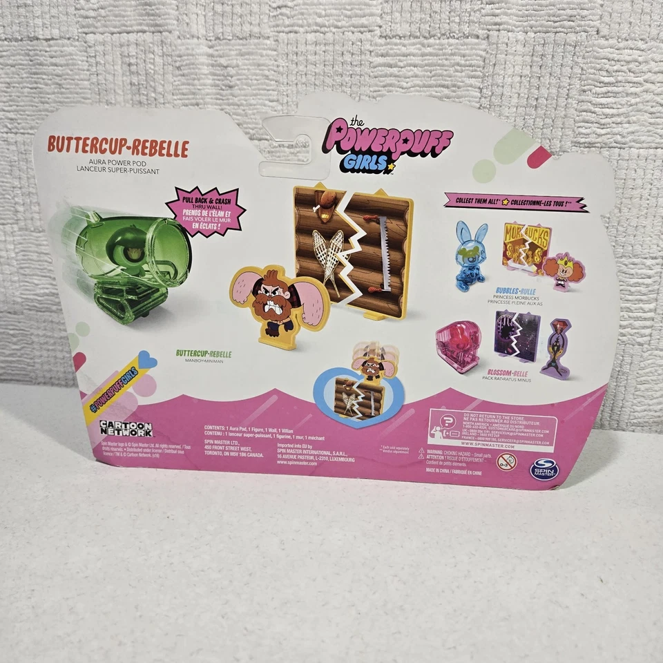 Figura The Powerpuff Girls Buttercup Rebelle Aura Power Pod Manboy Miniman Nueva Foto 4 de 4