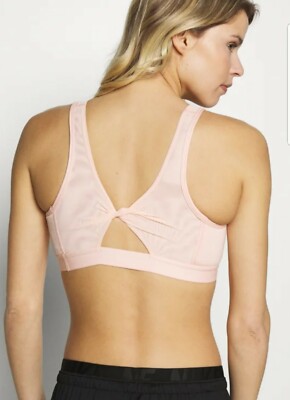 NEW NIKE FAVOURITES PADDED LIGHT SUPPORT WITH DRI - FIT SPORTS BRA SIZE XS 