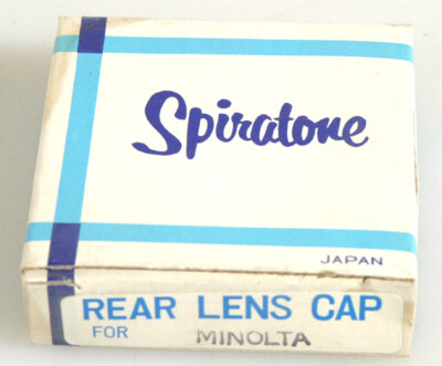 MINOLTA MD METAL REAR LENS CAP NEW OLD STOCK
