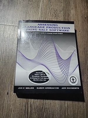 Assessing Language Production Using Salt Software Miller And Others  SOFTCOVER