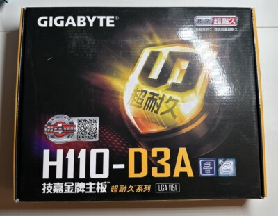 GIGABYTE GA-H110-D3A (rev. 1.0) LGA 1151 Intel H110 SATA 6Gb/s USB 3.1 ATX Intel