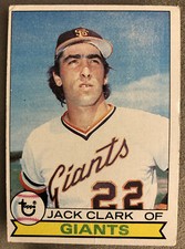 1979 Topps Jack Clark Baseball Card #512 Giants Low-Grade O/C