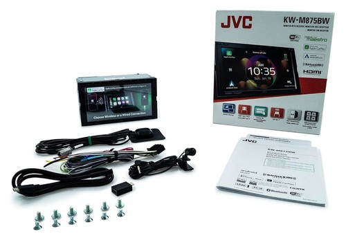 JVC KW-M875BW 6.8" Car Monitor Wireless CarPlay/Android Stereo w/HDMI+Backup Cam - Picture 11 of 12
