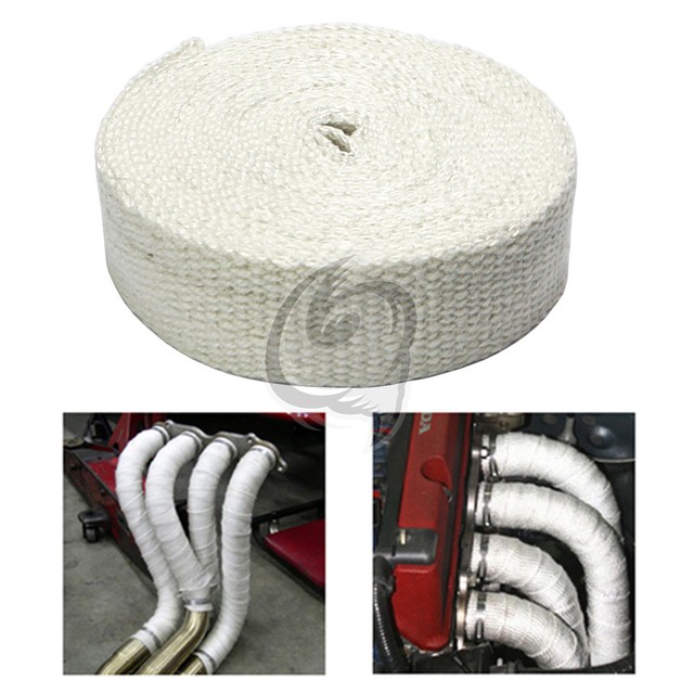 Manifold Heat Wrap Tape 10m Ceramic Exhaust Car + Motorcycle Insulation