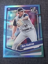 Ben Kudrna 2023 Donruss #132 Carolina Blue Holo Kansas City Royals