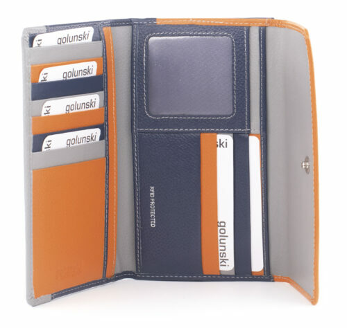 Golunski leather Trifold purse Style 882 Vintage 51 Range Colour Various RFID - Picture 11 of 24