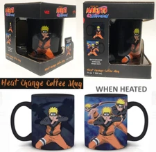 NIP New - Just Funky - Naruto Shippuden Heat Change Coffee Mug 11oz Black