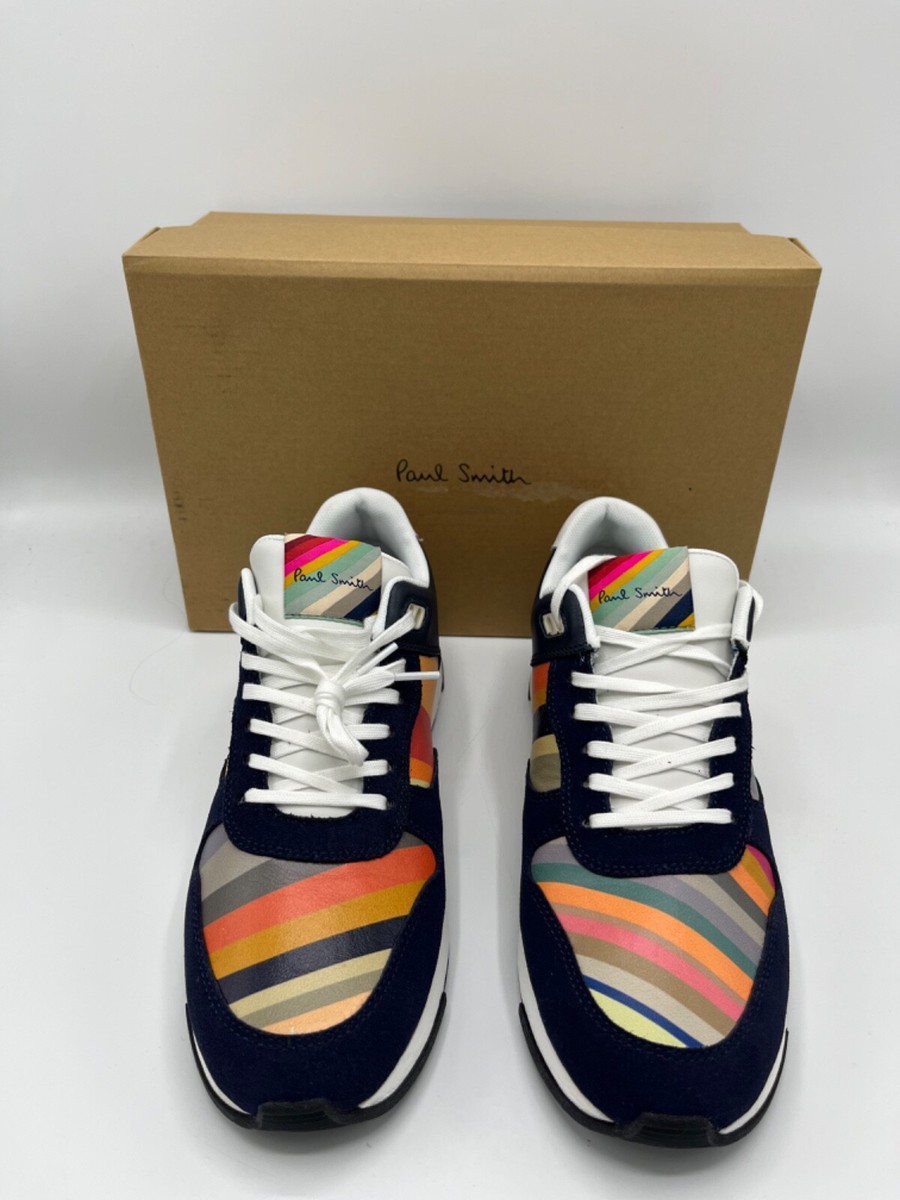 スニーカー Paul Smith Sneaker In Pelle PAUL SMITH Swirl 'Ware' multi stripe leather trainers