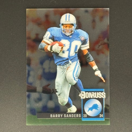 Barry Sanders #3 2024 Clearly Donruss Retro 1994 card