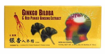 FENG Ginkgo & Ginseng Extract Liquid Improves Stamina & Memory 10 Vials x 5 Packs