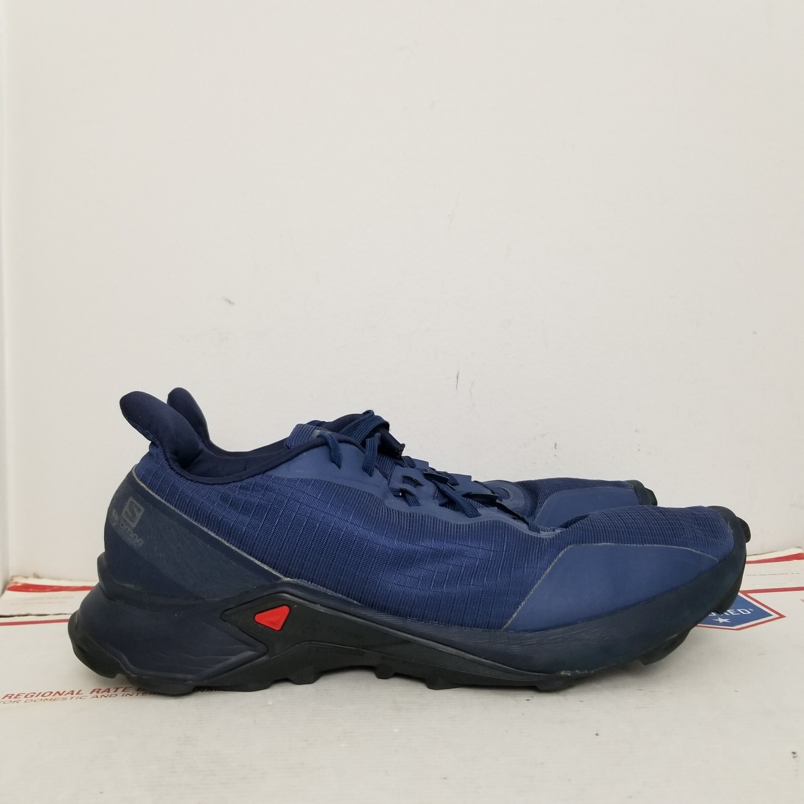 Scarpe Salomon Alphacross Uomo Taglia 12 Blu Sneakers Escursionismo Trail Running