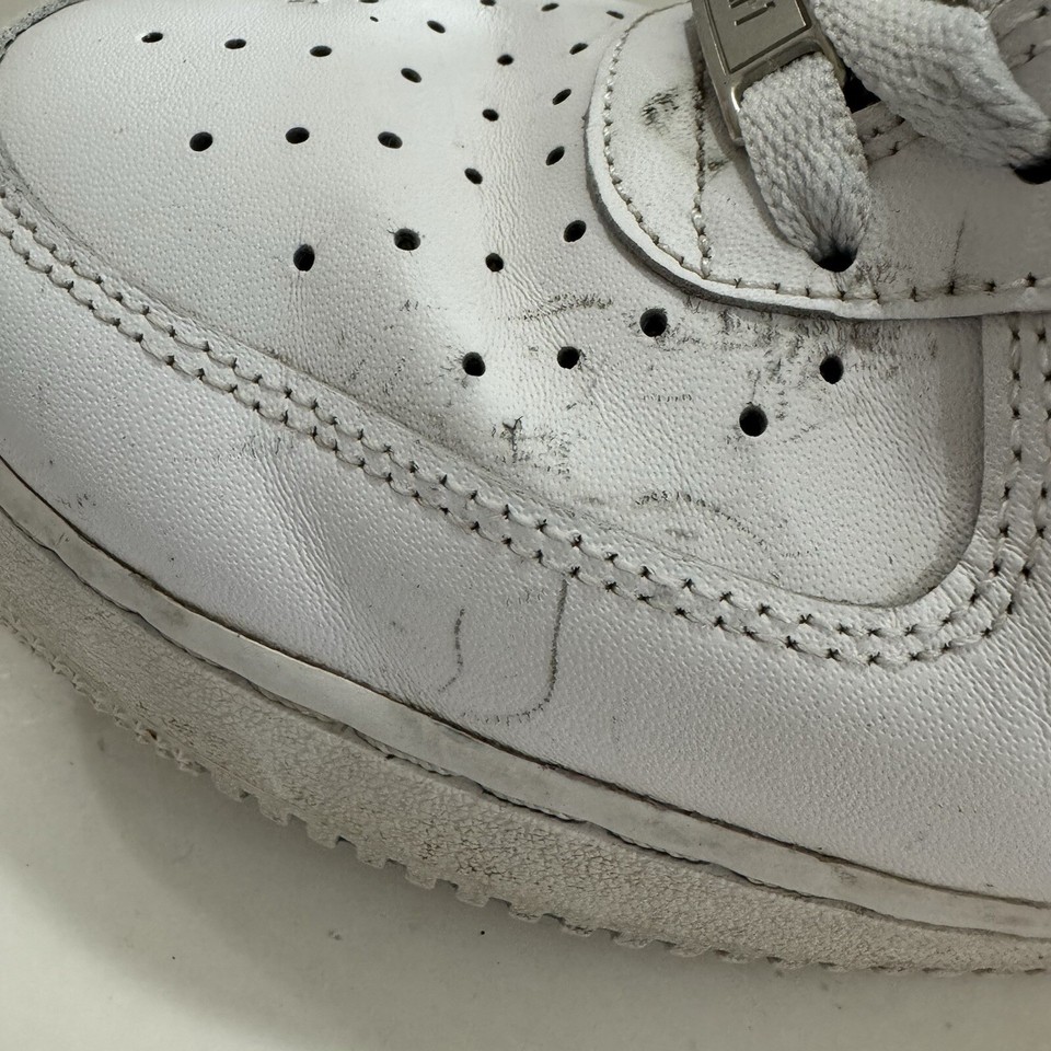 Nike Air Force 1 Sneakers Triple White Mens Size 12 eBay