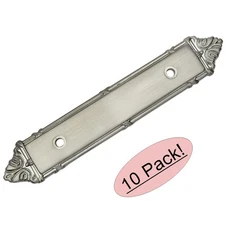 *10 Pack* Cosmas Cabinet Hardware Satin Nickel Handle Pull Backplates #9466SN