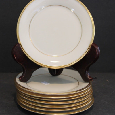 LENOX ETERNAL 8 BREAD PLATES 6 3/8''